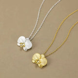 Orchid Pendant Necklace