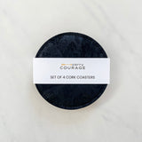 SET OF 4 CORK COASTERS