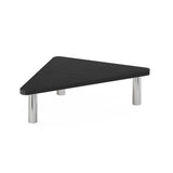 Furinno Turn-N-Tube Corner Monitor Riser Stand, Americano, Stainless Steel Tubes