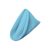 La Linen Pack-10 Polyester Poplin Napkin 18 By 18-Inch, Light Turquoise