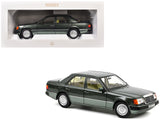 1990 MercedesBenz 230 E Night Green Metallic with Green Interior 1/18 Diecast Model Car by Norev