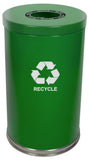 18Rtgn-1H-Vv Ergode Emoti-Can: Sleek Single Stream Recycling Container With Stainless Steel Bottom Band, Lift-Off Lid, And Custo