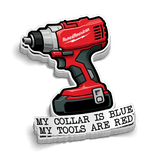 Red Tools Hard Hat Decal