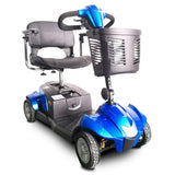 Portable Travel Mobility Scooter 4 Wheel with Tight Turning Radius, Swivel Seat and Delta Tiller CityCruzer by EV Rider (Blu