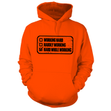 Working Hard - Safety Yellow Hoodie