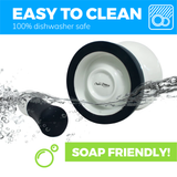 Mortar and Pestle Set - Small EZ-Grip Silicone & Porcelain Mortar With Non-Slip Scratch Proof Silicone Base - herb or spice grinder, pill crusher