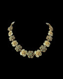 DNS189 meenakari gold plated necklace with jhumka set (READY TO SHIP )