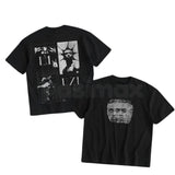 Uziii Double-Sided Heavy Cotton Graphic Tee - Premium Tactical Streetwear Shirt, Bold Urban Graphic Apparel, Heavyweight Double-Print Hypebeast Tee
