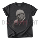 Kevin Reddington Black and White Portrait T-Shirt - Vintage Elderly Man Photo Tee