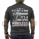 "High-Speed Wireless Communication" Funny Tactical Graphic T-Shirt