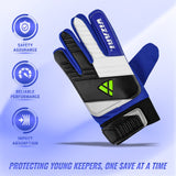 Vizari Junior Keeper Gloves Blue/White/Black