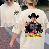 "Carson Hocevar Fight #77" Vintage Racing Graphic T-Shirt