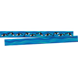 Barker Creek Double Sided Trimmer, Sea And Sky Whales, 3 X 35 Inches, 12 Strips