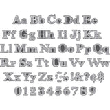Barker Creek Rainbow Chalkboard Letter Pop-Outs, 2 Designs, 4 Inches, Set Of 468