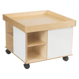 Childcraft Collaboration Multi-Purpose Table With Colored Trays, 30-3/4 X 30-3/4 X 24 Inches
