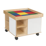 Childcraft Collaboration Multi-Purpose Table With Colored Trays, 30-3/4 X 30-3/4 X 24 Inches