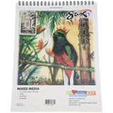 Sax Mixed-Media Paper Pad, 11 X 14 Inches, 72 Lb, White, 60 Sheets