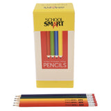 School Smart Hexagonal Pencils, Pre-Sharpened, Number 2, Assorted, Pack Of 144
