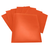 School Smart Heavyweight Two-Pocket Poly Folder, Orange, Pack Of 25