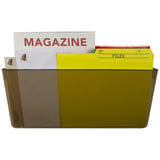 Storex Unbreakable Wall File, Legal Size, Smoke