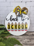 Back to School Door Hanger - Finished