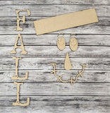 Fall Scarecrow Porch Leaner DIY Unfinished Kit