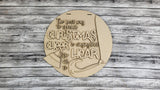 Elf Sing Loud Door Hanger DIY Unfinished Kit