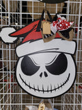 Finished - Jack Santa Hat Door Hanger