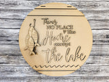 There's No Place like HOME except the LAKE Door Hanger DIY Unfinished Kit