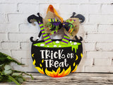 Witches Cauldron Door Hanger - Finished