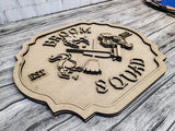 Hocus Pocus Broom Squad Door Hanger DIY Unfinished Kit