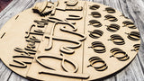 Scarecrow Welcome to our Patch Door Hanger DIY Unfinished Kit