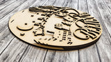 Believe Winter Nightscape Door Hanger DIY Unfinished Kit