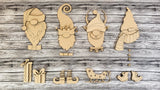 3D Merry Christmas Winter Gnome Porch Leaner DIY Unfinished Kit
