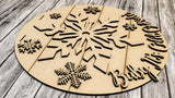 Baby It's Cold Outside Snowflake DIY Unfinished Kit