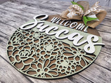 Finished - Welcome Succas Door Hanger