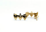 Holy Family Hearts® Earrings in Gold Vermeil