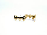 Holy Family Hearts® Earrings in Gold Vermeil