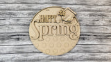 HAPPY Spring Bird House Door Hanger DIY Unfinished Kit