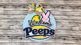 3D Welcome PEEPS Door Hanger DIY Unfinished Kit