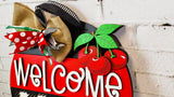 Welcome Cherries Door Hanger DIY Unfinished Kit