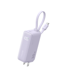 Anker Power Bank (30W, 5k, Fusion, Built-In USB-C Cable)