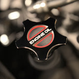 JSD Space Billet Aluminum Engine Oil Filler Cap Cover for Ford Mustang 2005-2017 GT&V6; Anodized Black