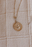 Most Sacred Heart Coin Necklace in Silver