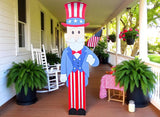 Uncle Sam Vertical Porch Leaner DIY Unfinished Kit