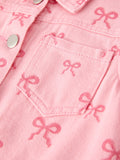 Pink Fall Girls Denim Jacket