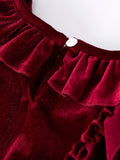 Autumn Velvet Girls Dress-Multiple colors available