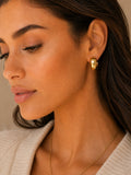Gold Filled Dome Hoops