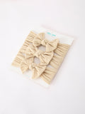 Baby Girl Bow Headband Same Color 3 Piece Set