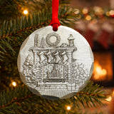 2026 Annual Ornament- Cozy Christmas Hearth (Aluminum)